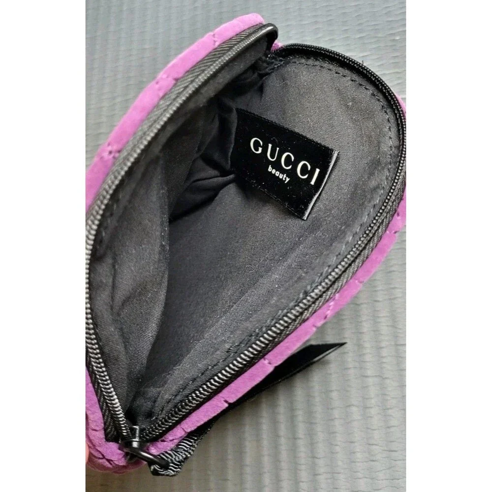 Gucci Beauty Cosmetic Makeup Bag Storage Bag Travel Pouch With Zip Purple